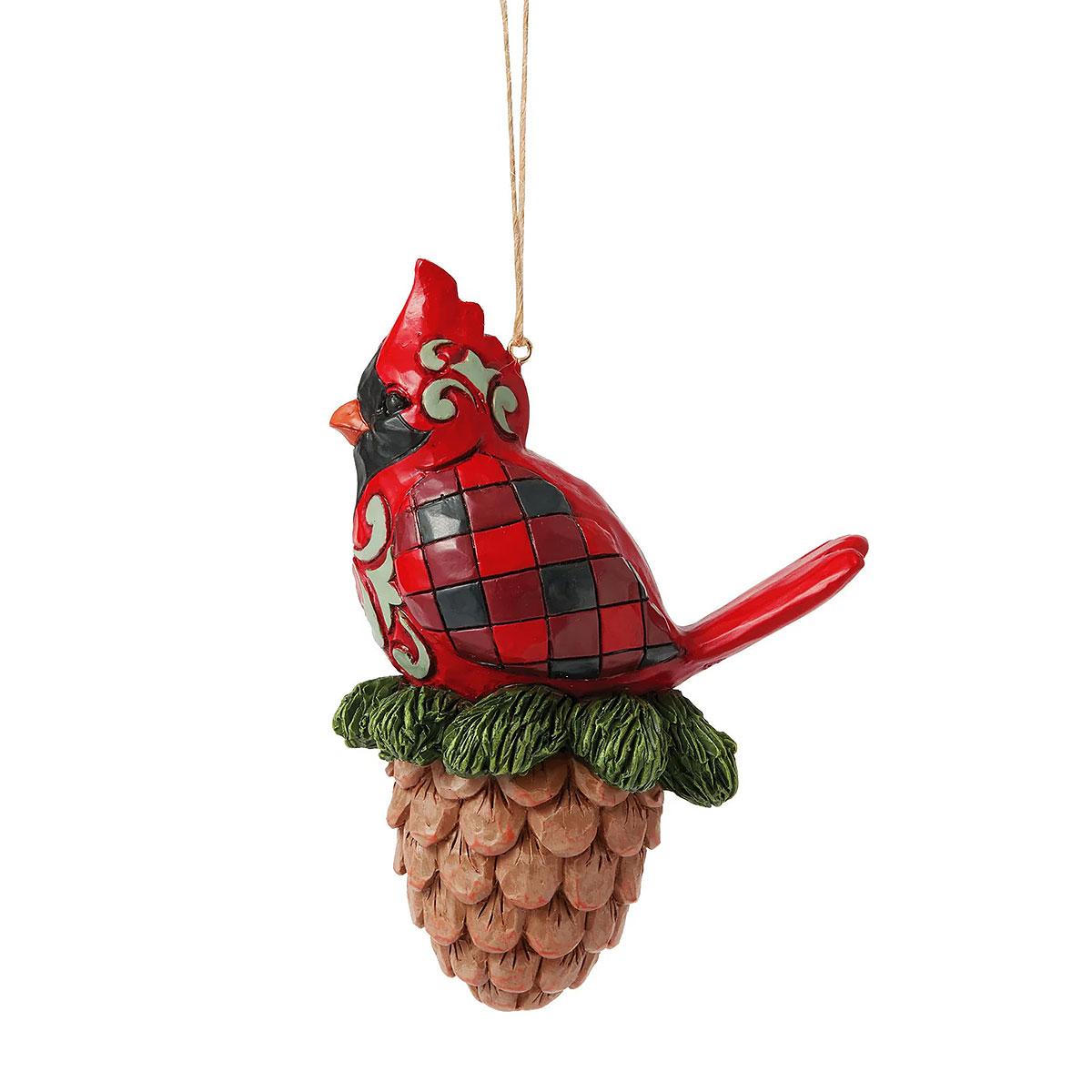 Highland Glen Cardinal On Pinecone