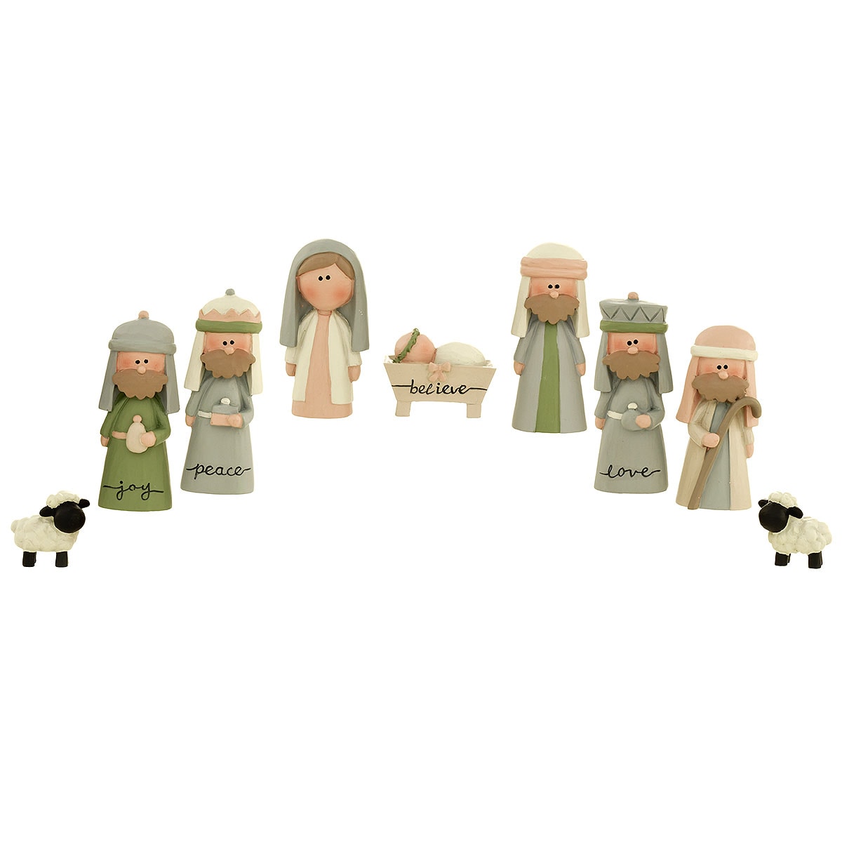 Set Of 9 Nativity Set