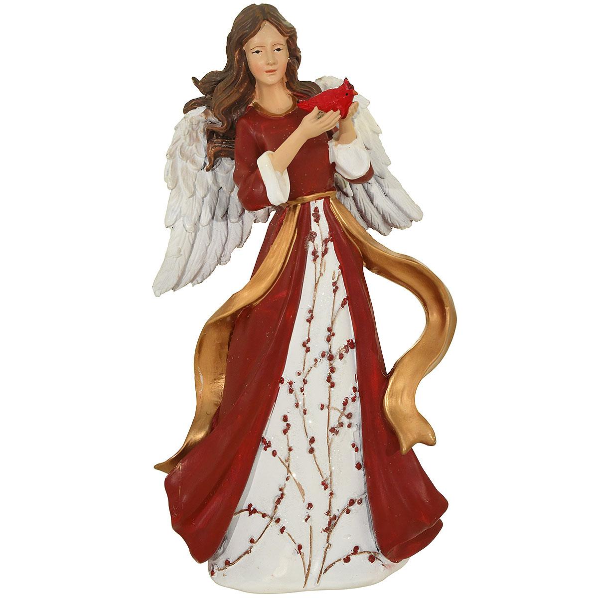 Berry Angel Figure With Cardinal