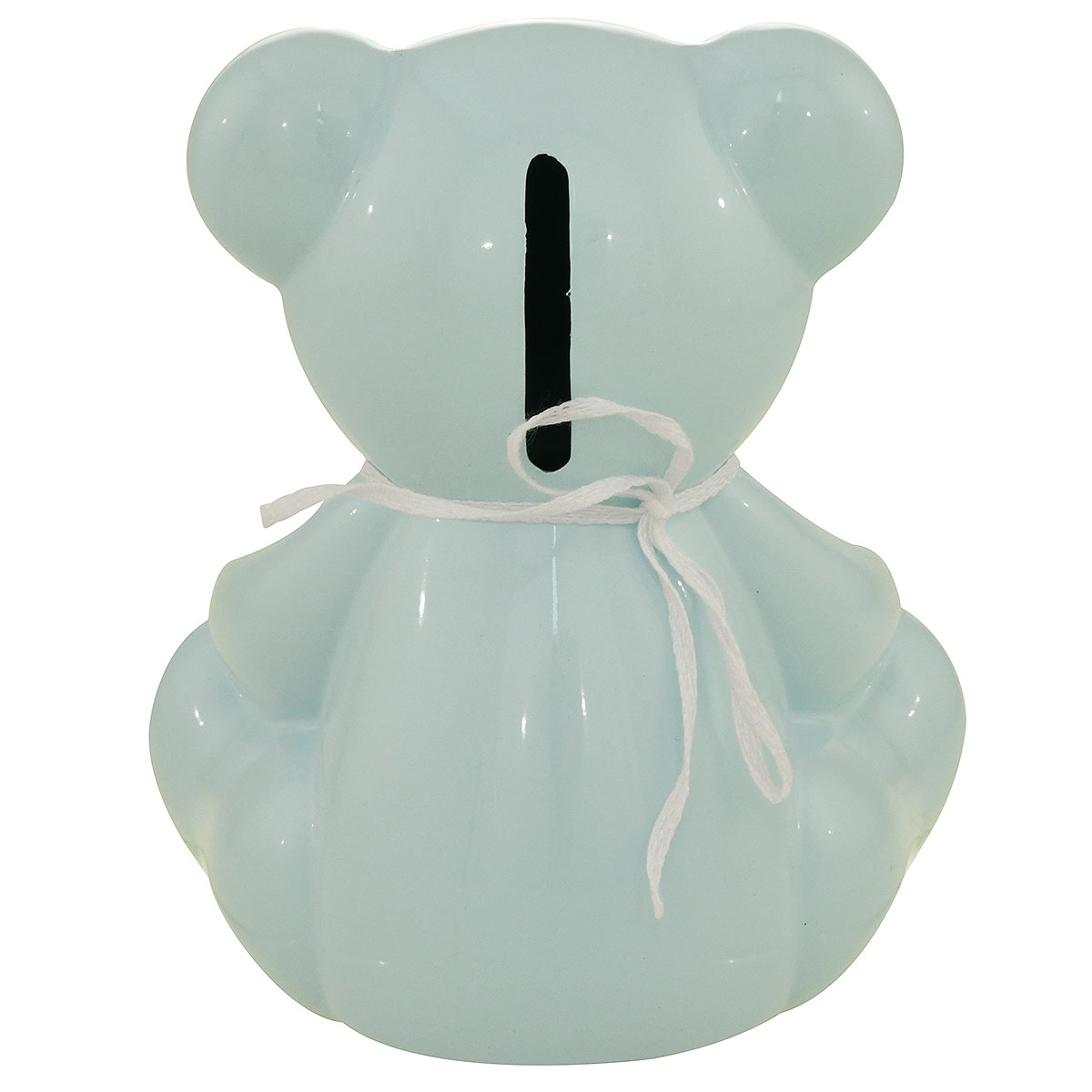 Blue Bear Bank With Cross Charm