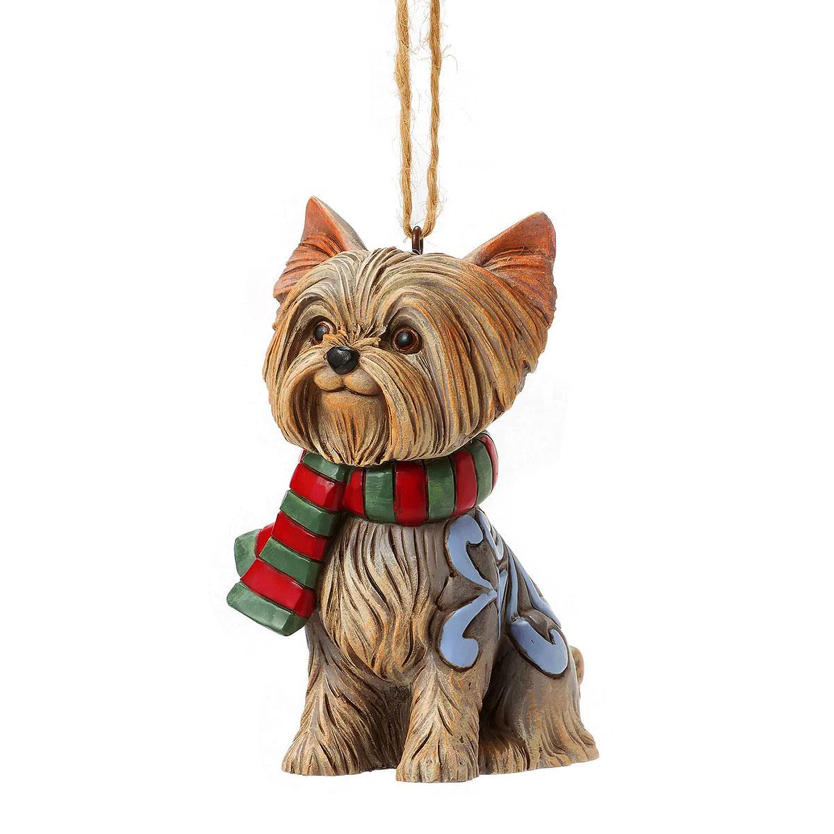 Christmas Dog Yorkie Jim Shore Orn