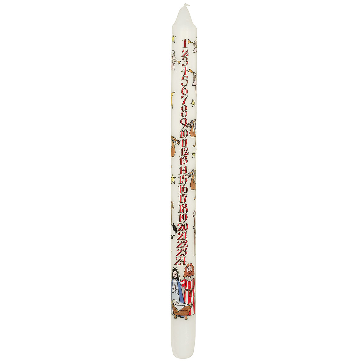Nativity Advent Taper Candle