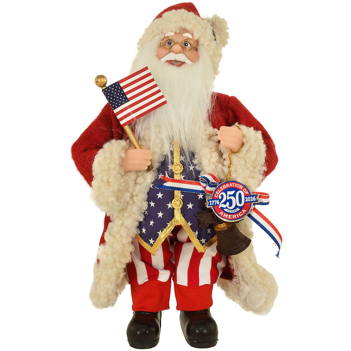 1776 American Santa 12" Home Accent