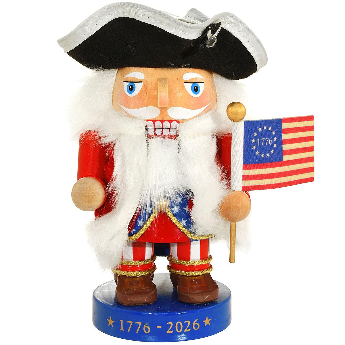 America's 250th Anniversary 7" Wooden Nutcracker