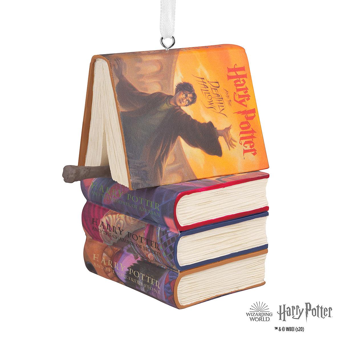 Harry Potter Books & Wand Ornament