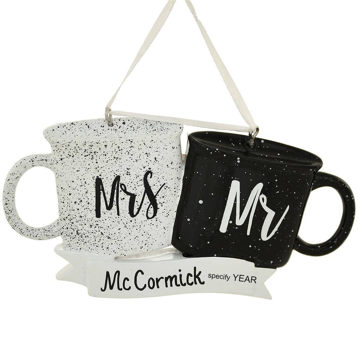 Mr. & Mrs. Personalized Ornament