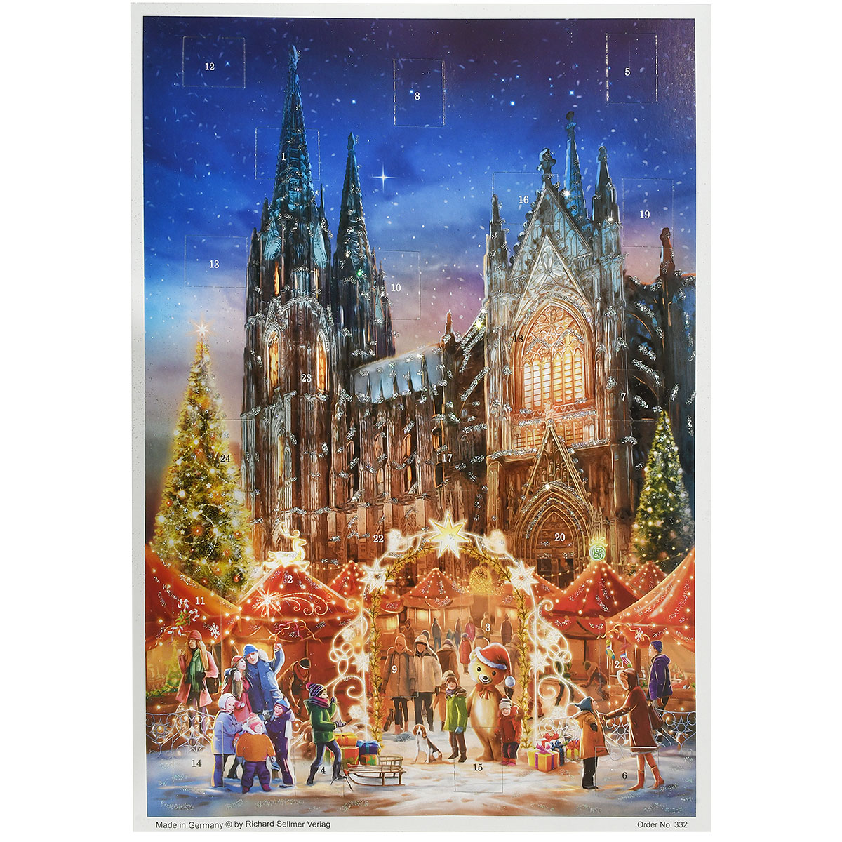 Christmas Market Paper Advent Calen