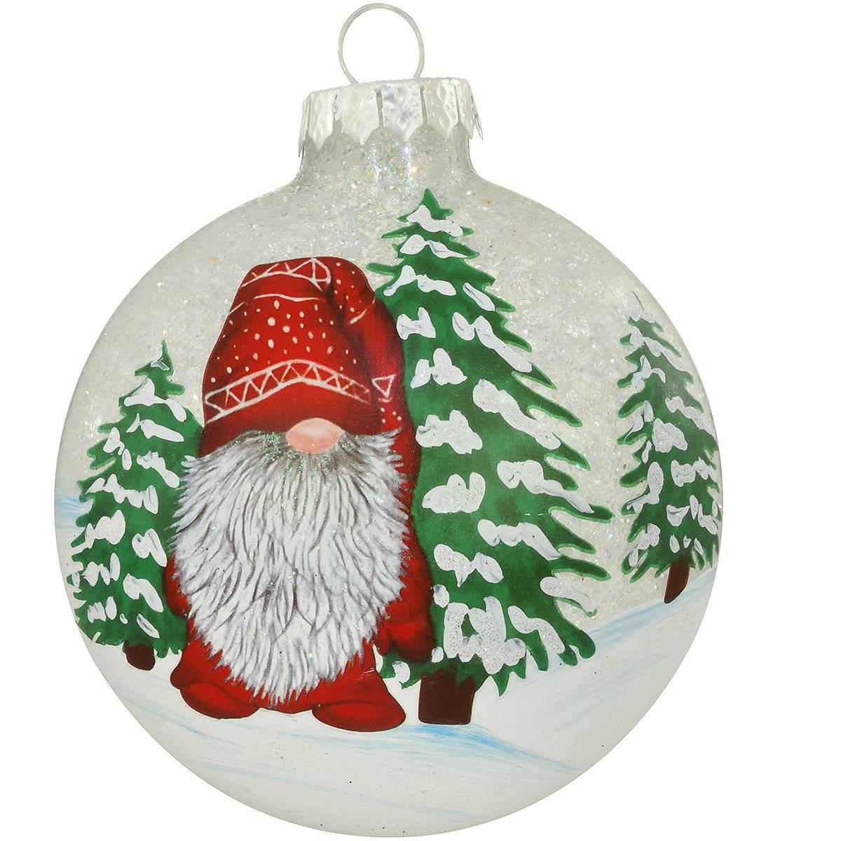 Gnome With Pine Trees Ornament