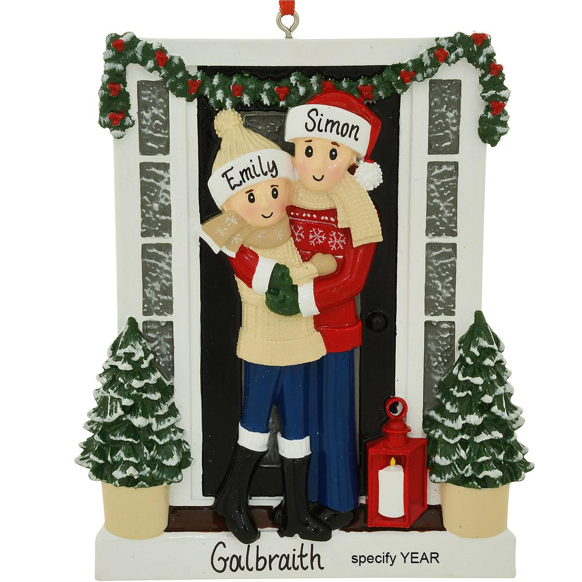 Personalized Mrs. & Mr. Mugs Resin Ornament