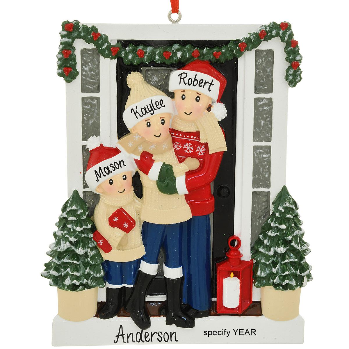 Personalized Farmhouse Family Of 3