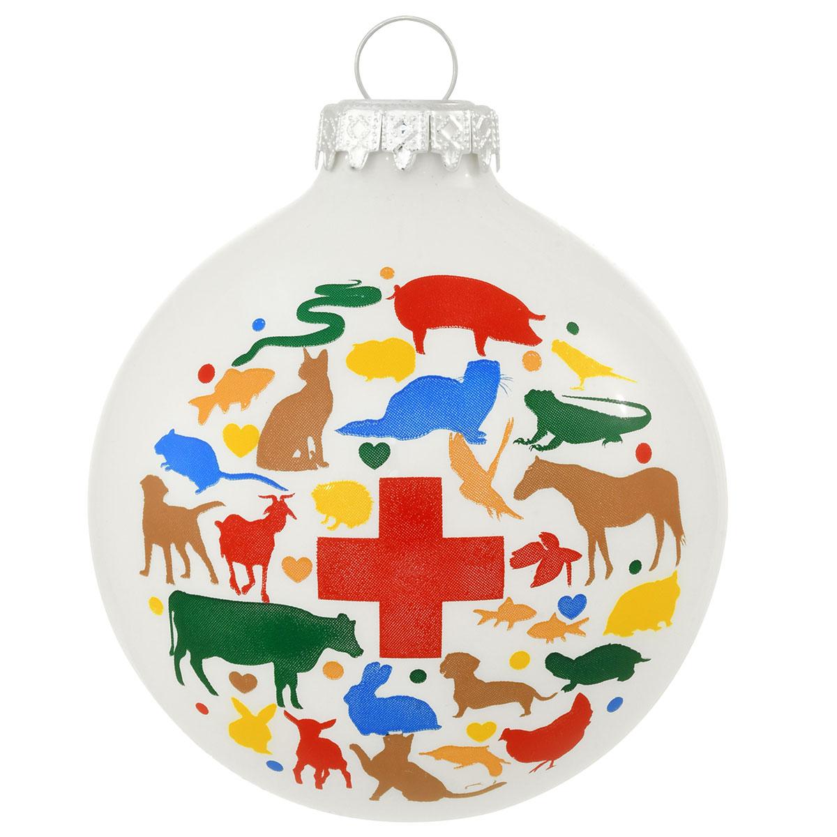 Veterinarian Glass Ornament