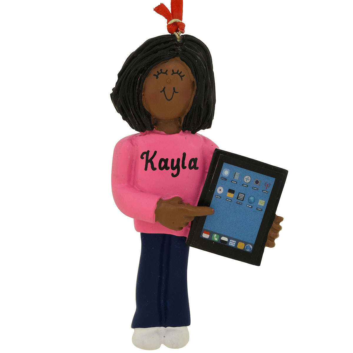 African American Girl With Tablet