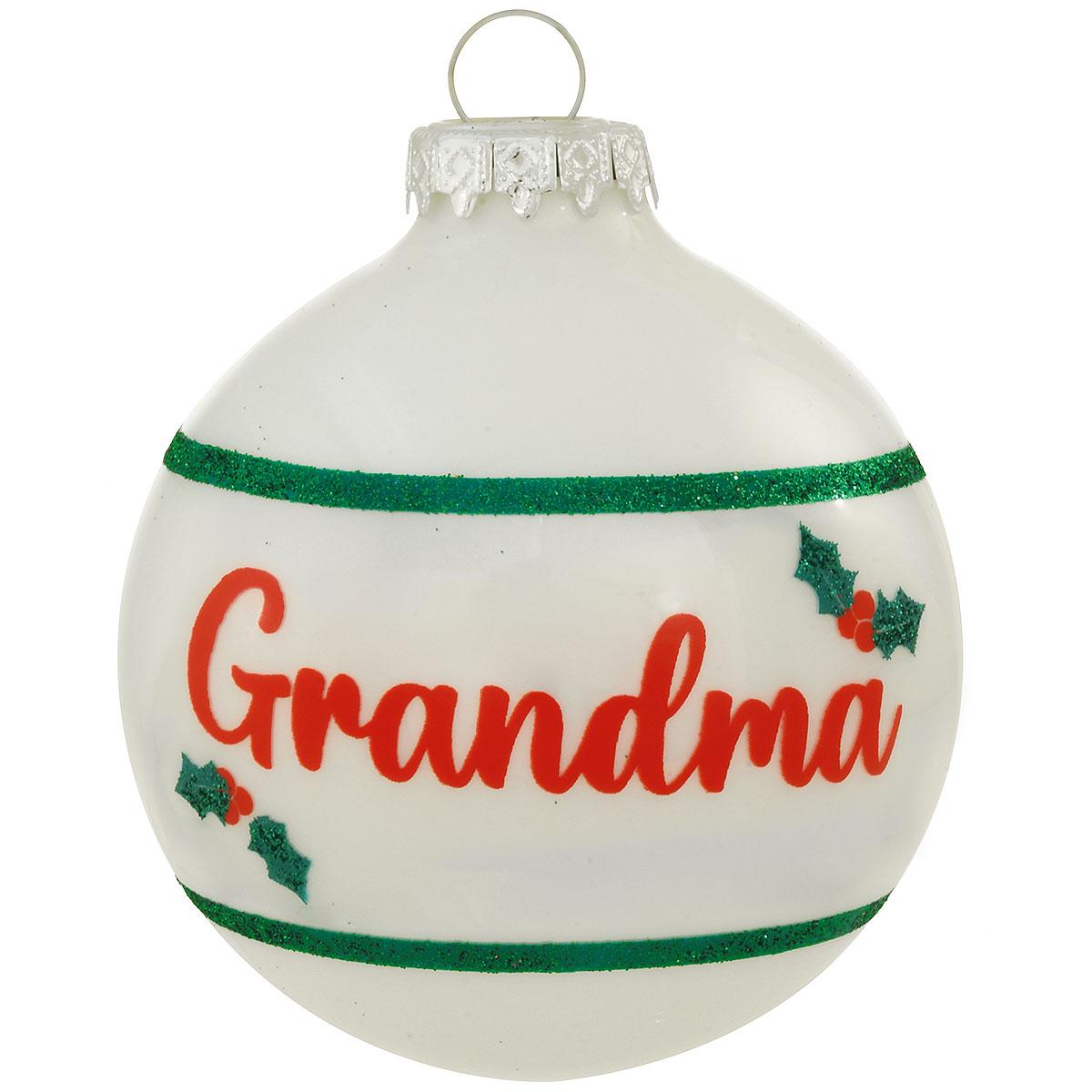Grandma Glass Ornament
