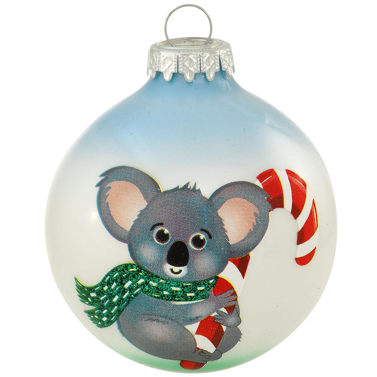 Little Koala Tritone Glass Ornament