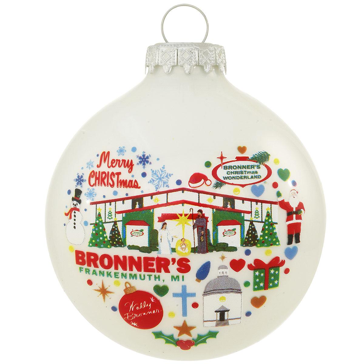 Bronner's Icon Heart Glass Ornament