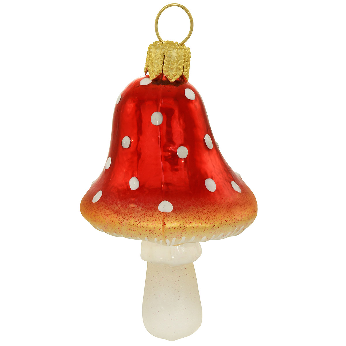 Mushroom 2.5 Inch Glass Ornament