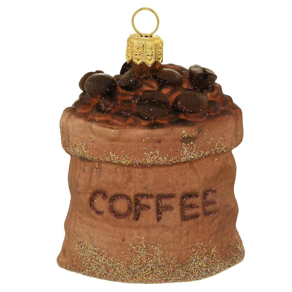 Coffee Sack Glass Ornament