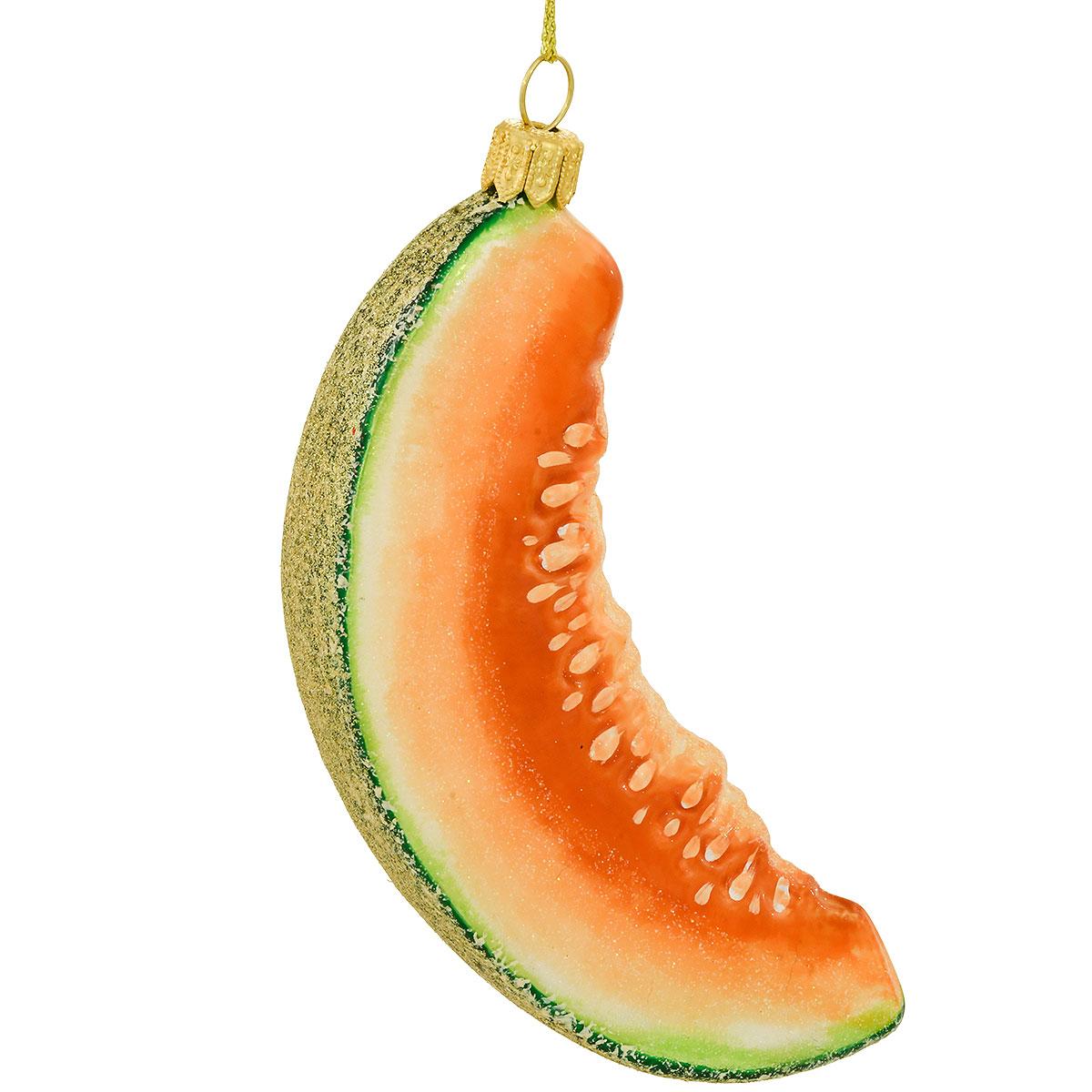 Slice Of Melon Glass Ornament
