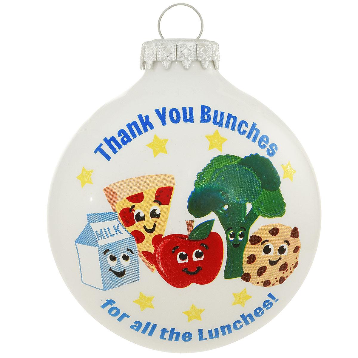 Thank You Bunches Glass Ornament