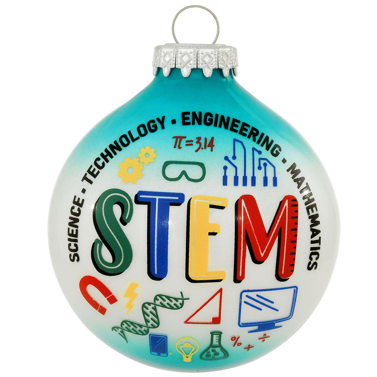 STEM Glass Ornament