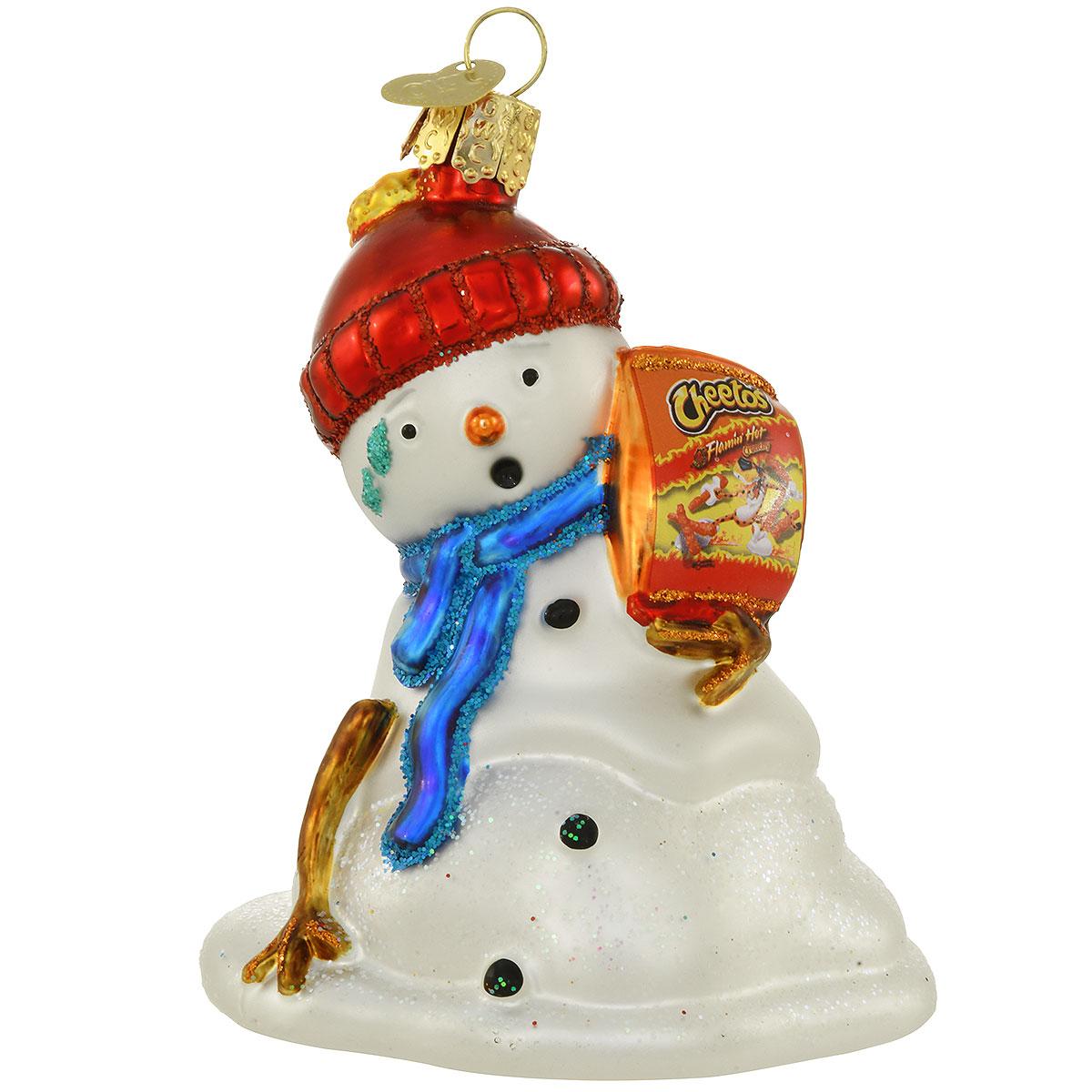 Flamin’ Hot Cheetos Snowman Melting