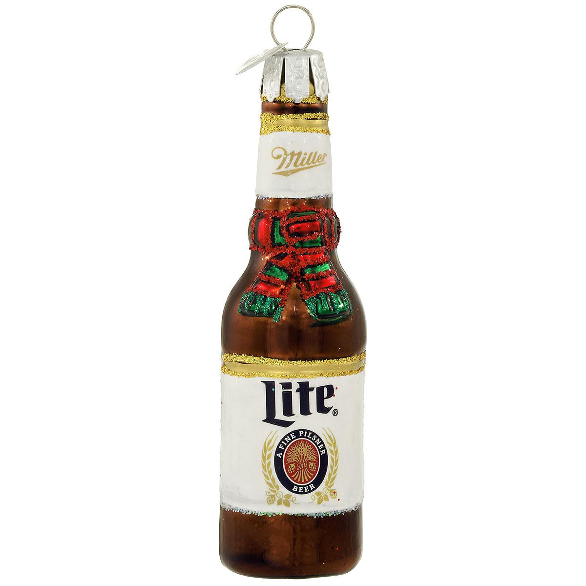 Holiday Miller Lite Beer Bottle