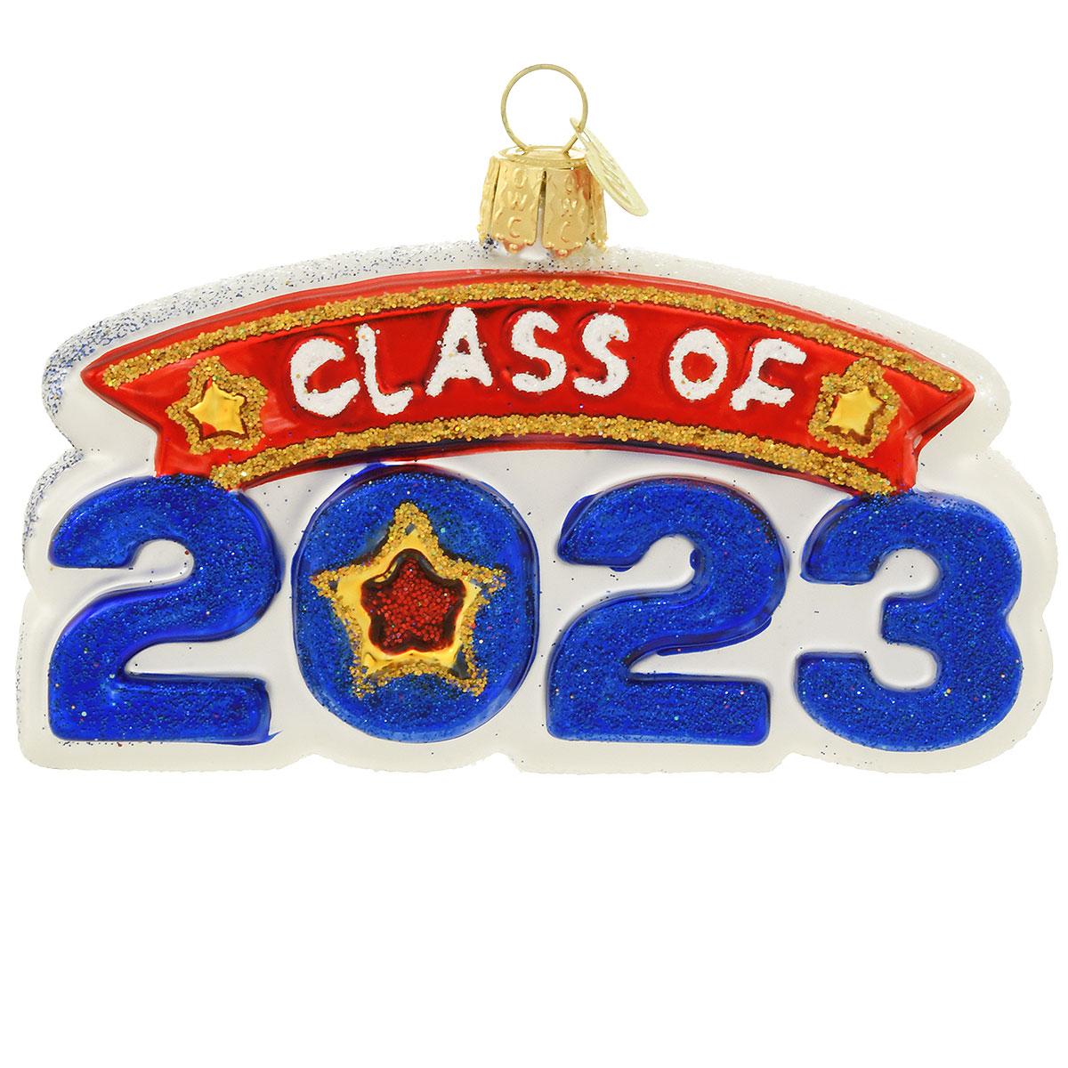 Class Of 2023 Glass Ornament
