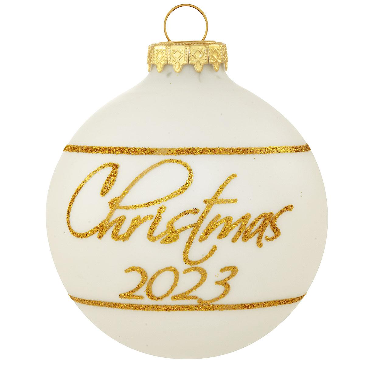 White Christmas 2023 Ornament