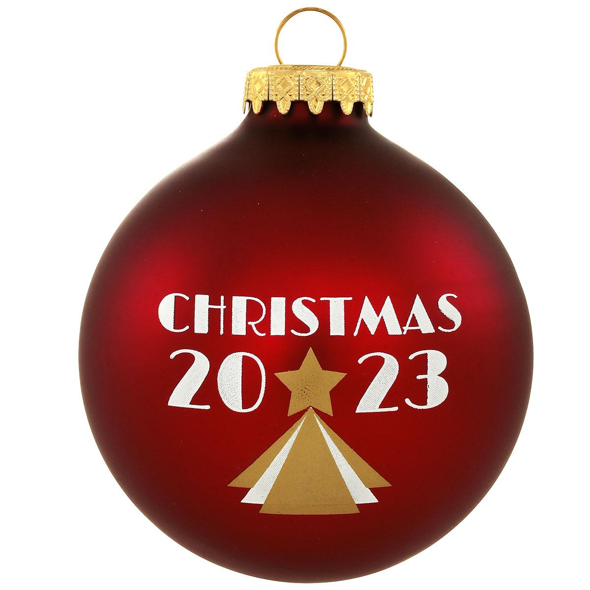 Christmas 2023 Burgundy Ornament