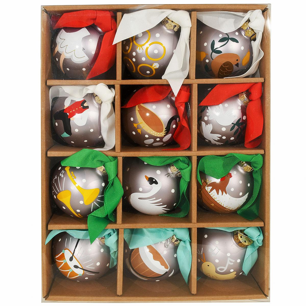 12 Days Of Christmas Ornament Set