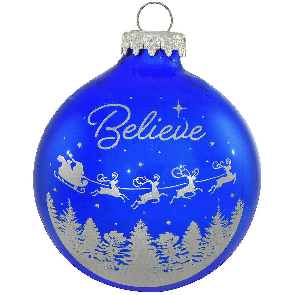 Believe Santa Sleigh Ornament