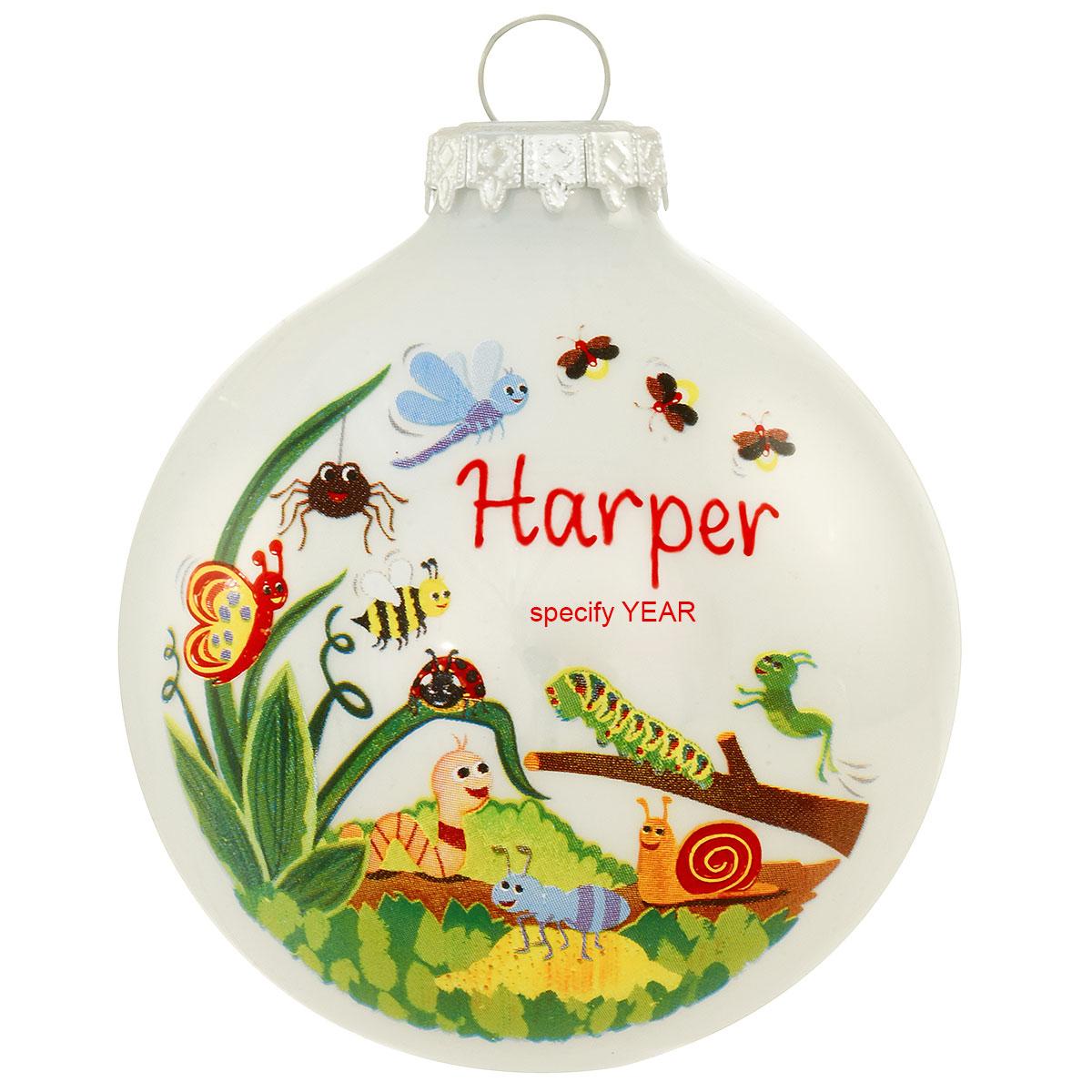Bugs 3 Inch Glass Ornament