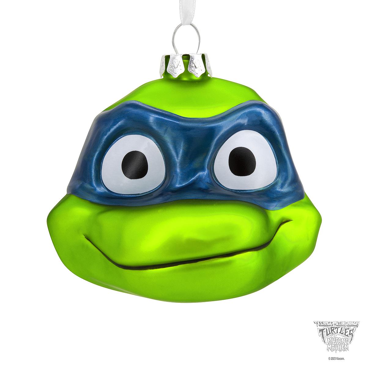 Leonardo TMNT Glass Ornament