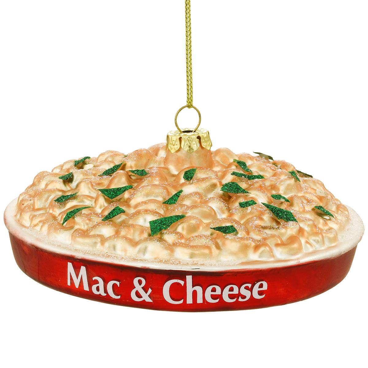 Mac & Cheese Glass Ornament