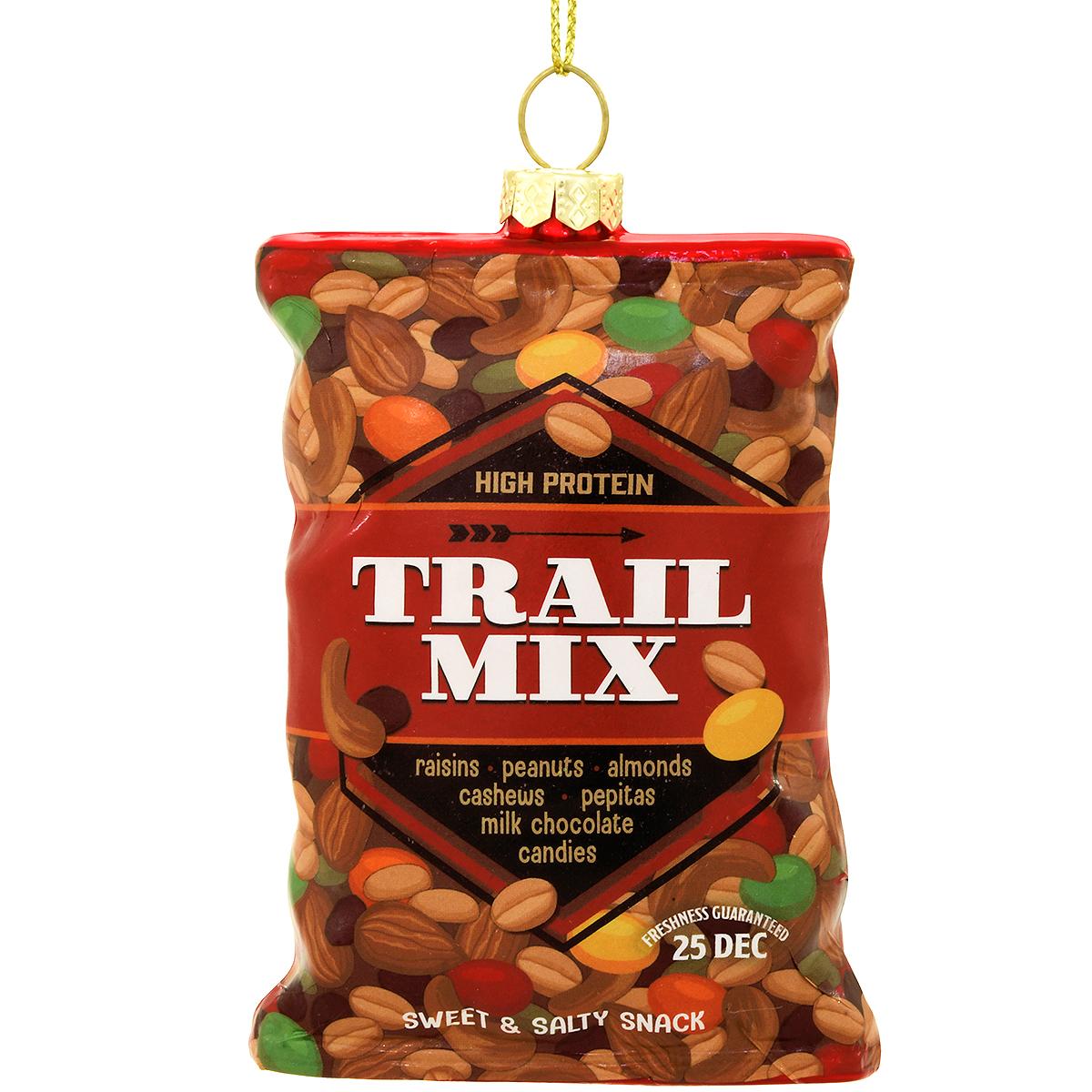 Trail Mix Glass Ornament