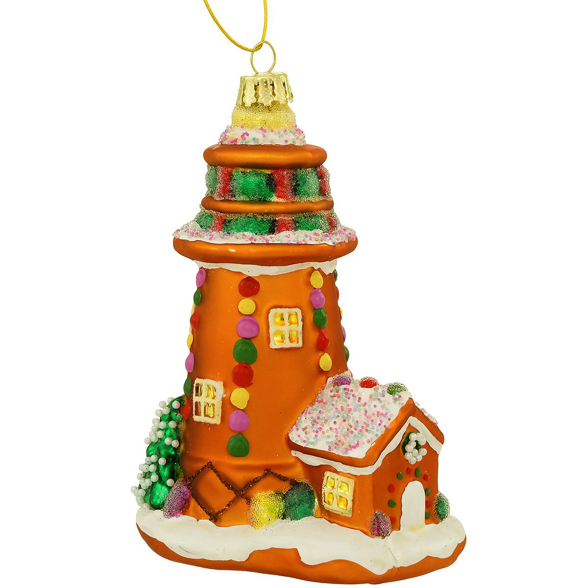 Gingerbread Lighthouse Ornament