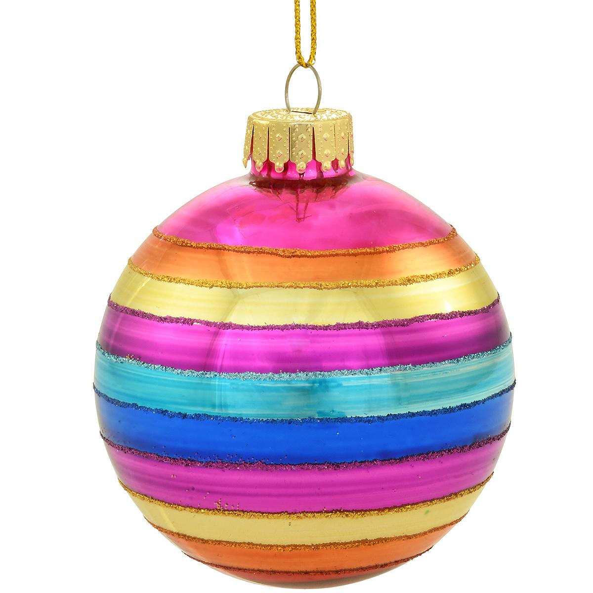 Multi Reflector Ball Glass Ornament