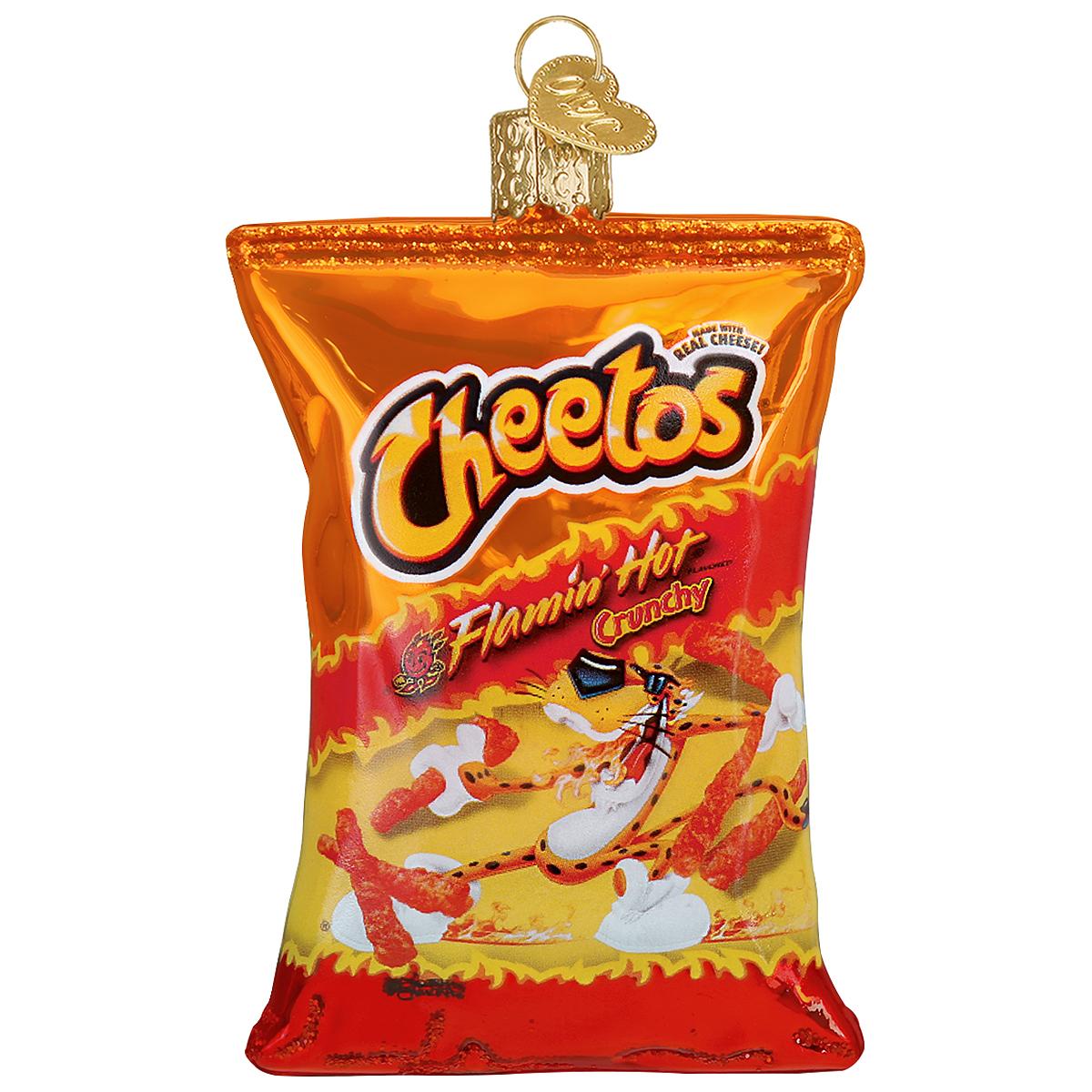 Flamin' Hot Cheetos Glass Ornament