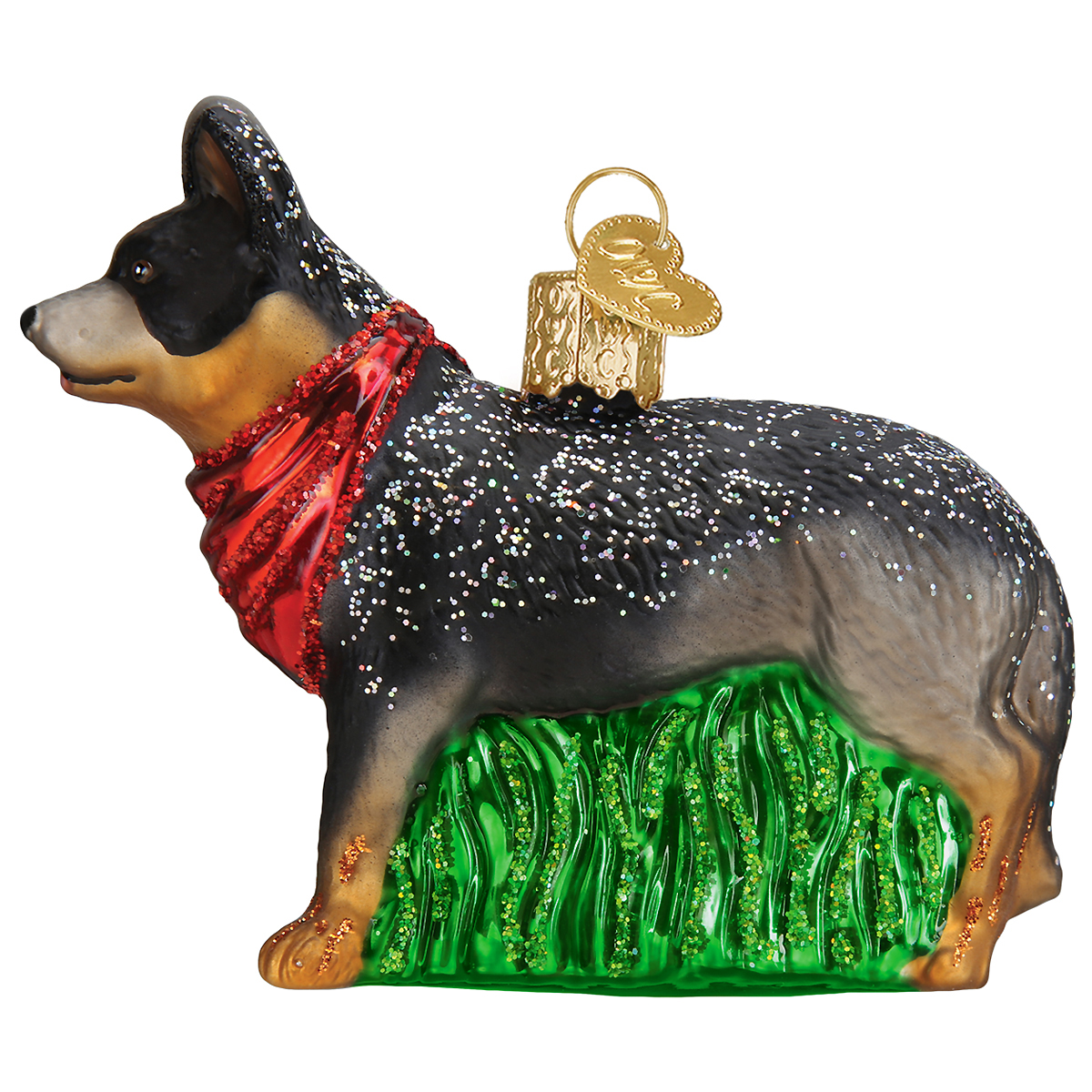 Australian Cattle Dog Glass Ornament