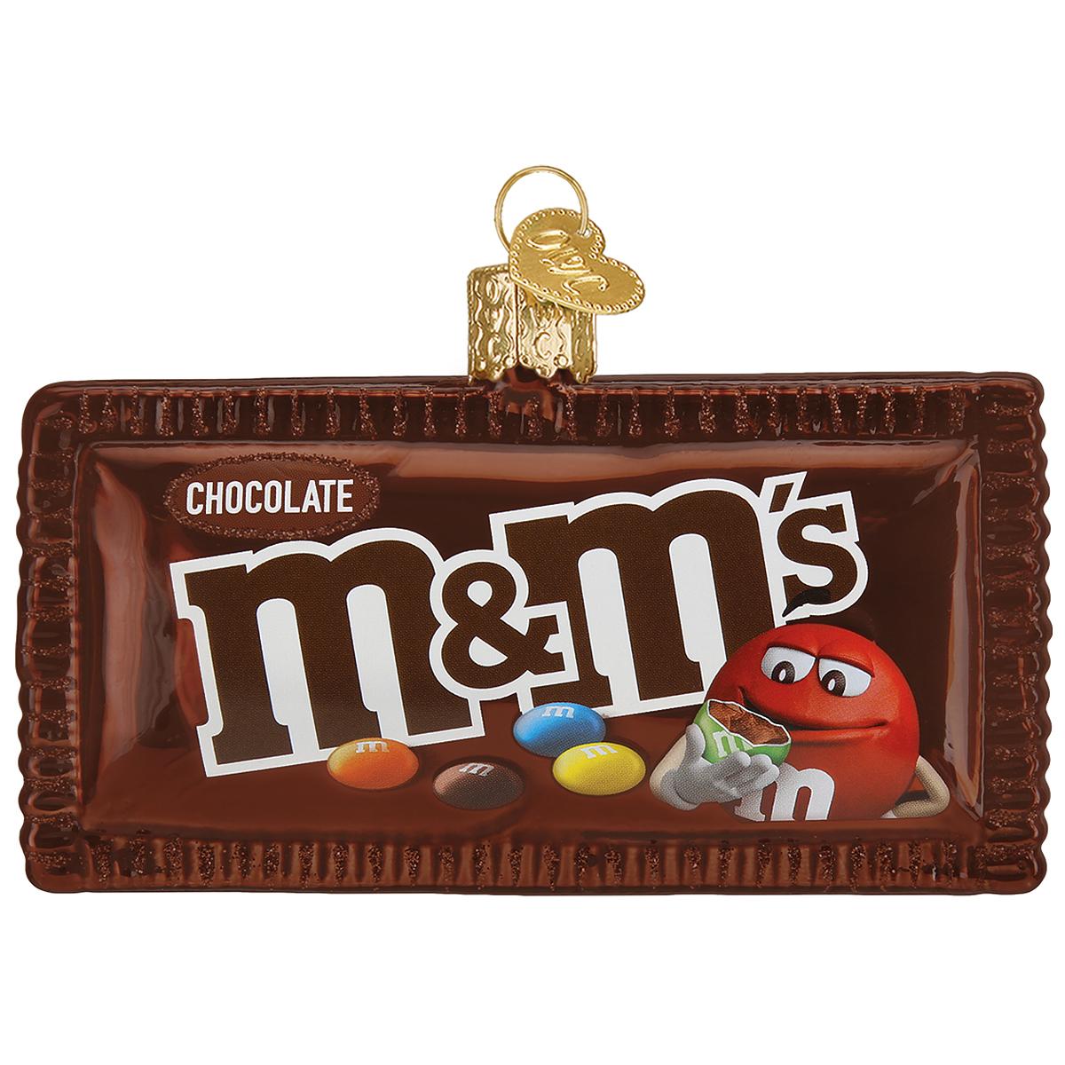 M&M's Milk Chocolate Glass Ornament