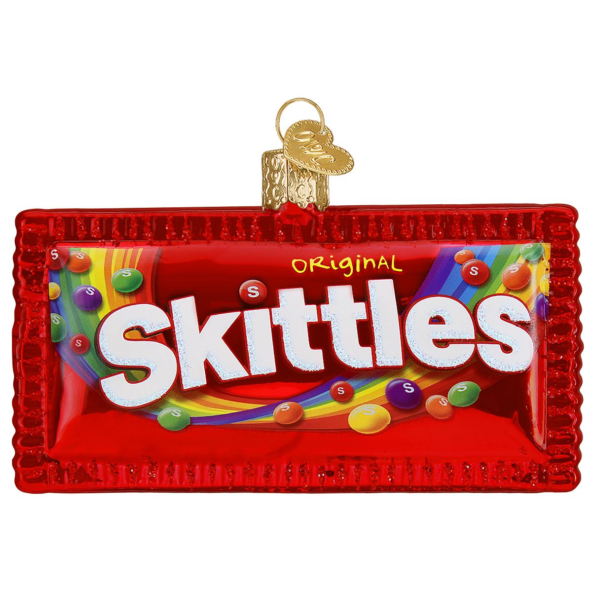 Skittles Glass Ornament