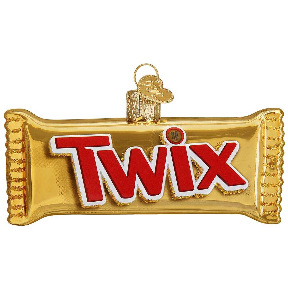 Twix Glass Ornament