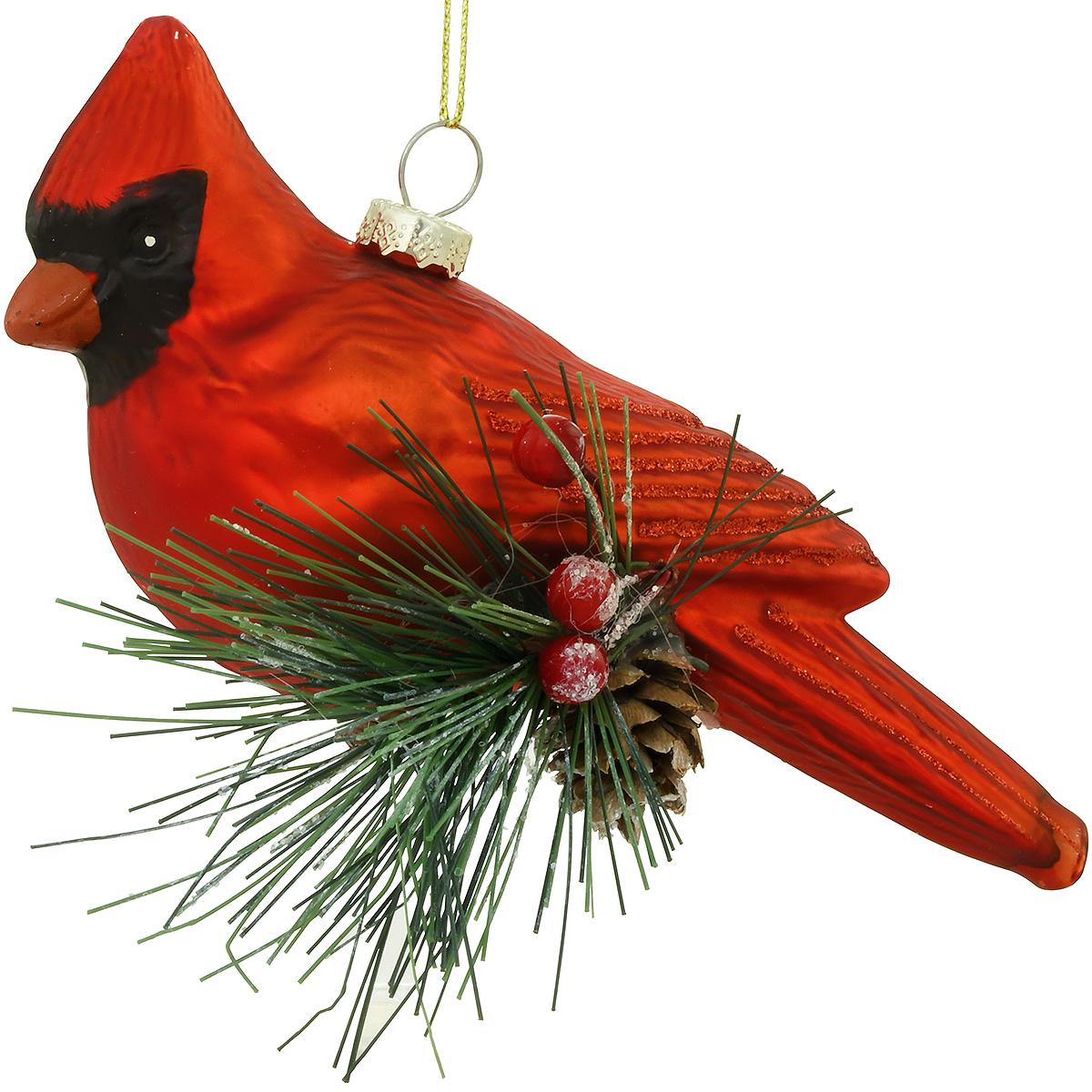 Cardinal Glass Ornament