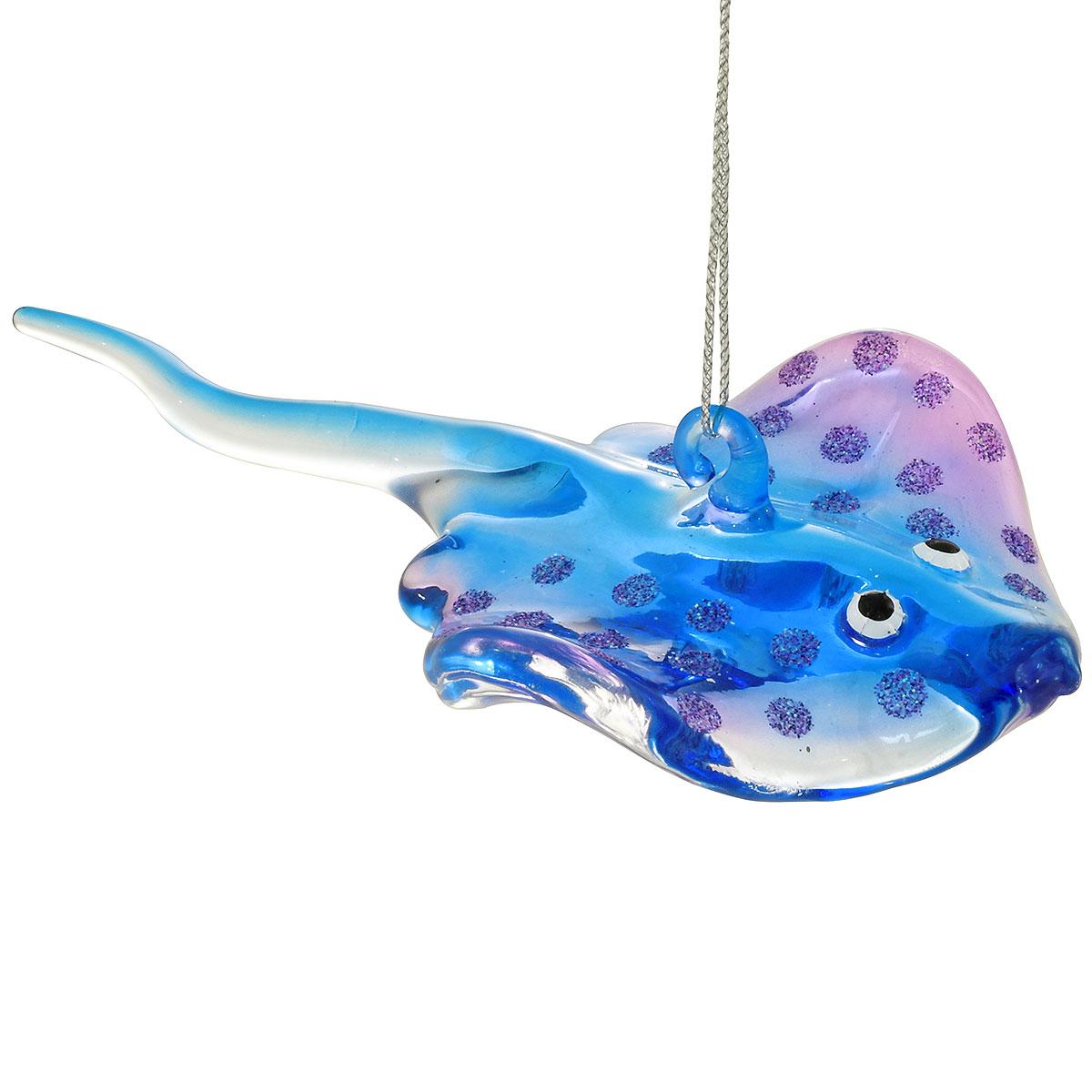 Spun Glass Stingray Ornament