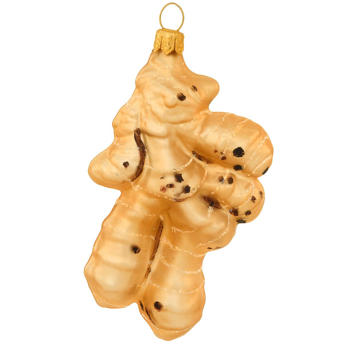 Ginger Root Formed Glass Ornament
