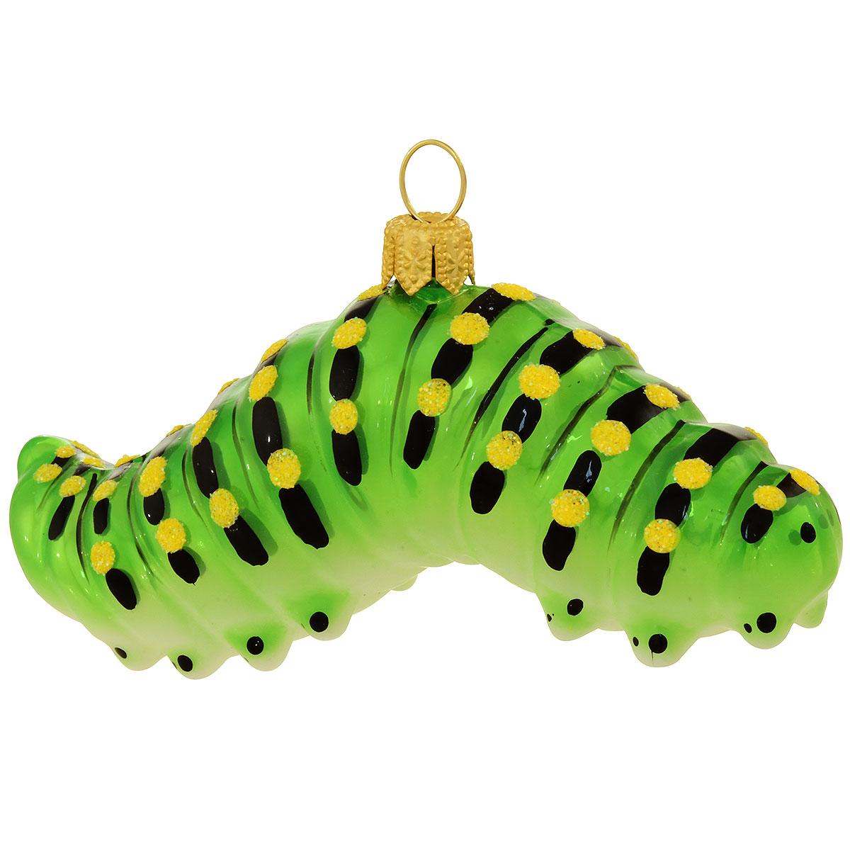 Glass Caterpillar Ornament