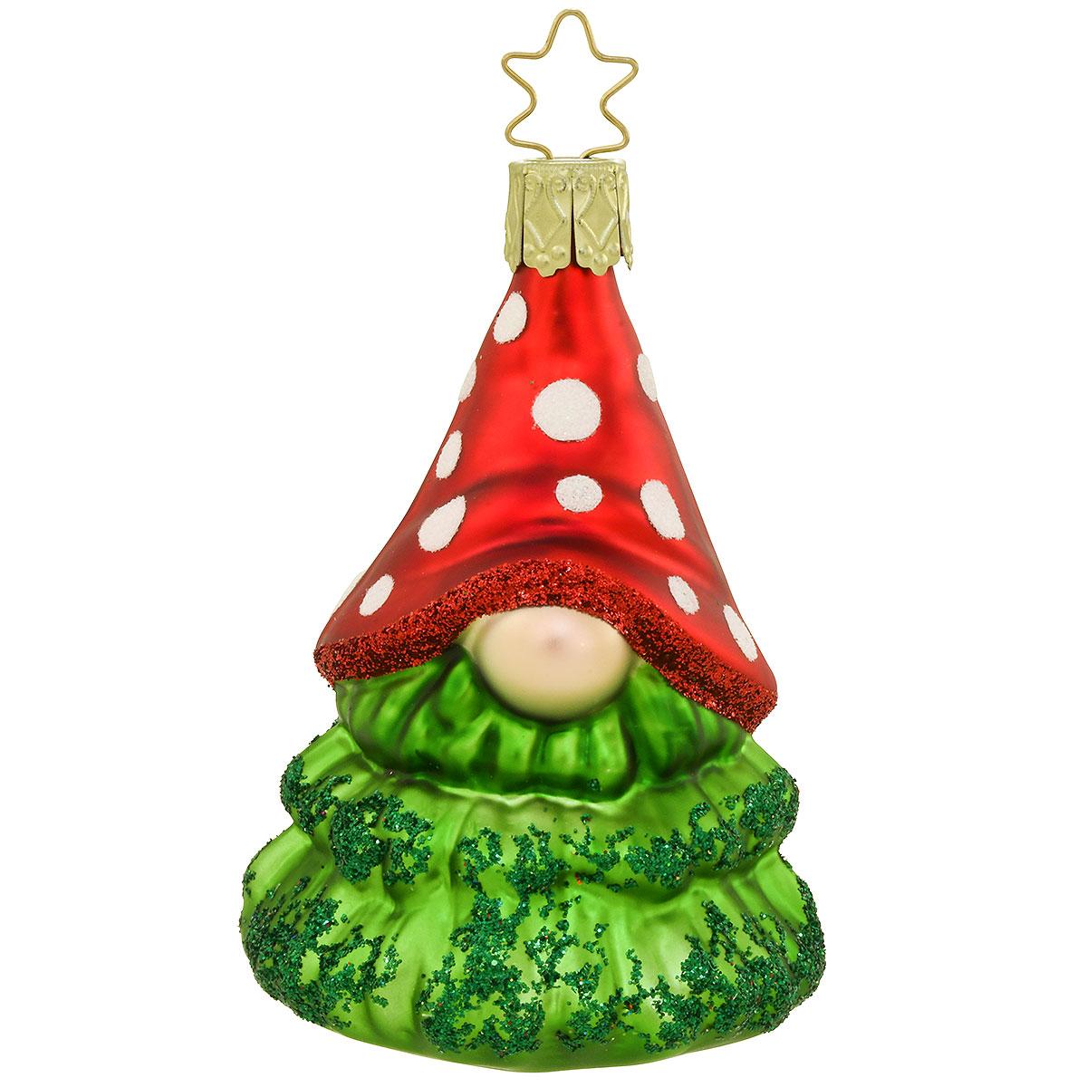 Fir Gnome Glass Ornament