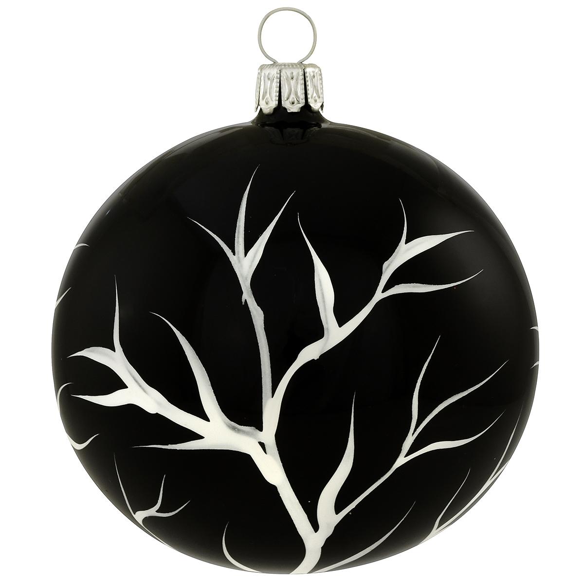 Black With Trees 3 Inch Ornament