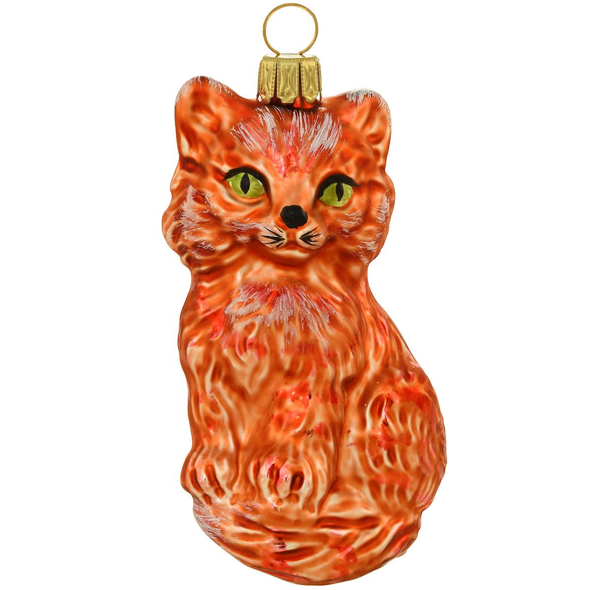 Clio Cat Glass Ornament