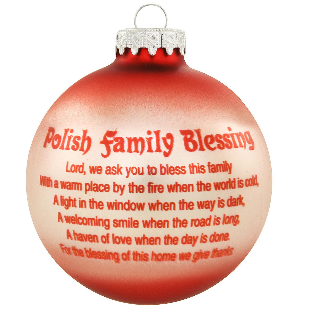 Dated Polish 2024 Glass Ornament